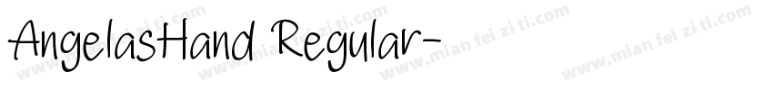 AngelasHand Regular字体转换